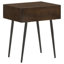 Gibson Coffee Brown 1-Drawer Rectangular Side Table(Only Including Coffee Table)