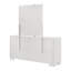Commode 6 tiroirs avec miroir blanc crème