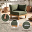 Ensemble de conversation modulaire avec coussins 4 pièces Eucalyptus-1926256033