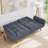 Arnbert Full 75.39" Wide Tufted Back Convertible Sofa-1713037944