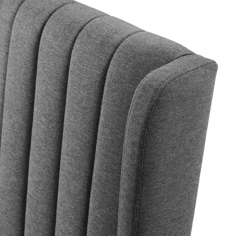 Renew Parsons Fabric Dining Side Chairs - Set of 2, Dark Gray