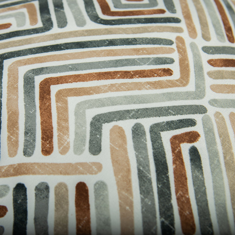 Coussin décoratif intérieur / extérieur en polyester à chevrons