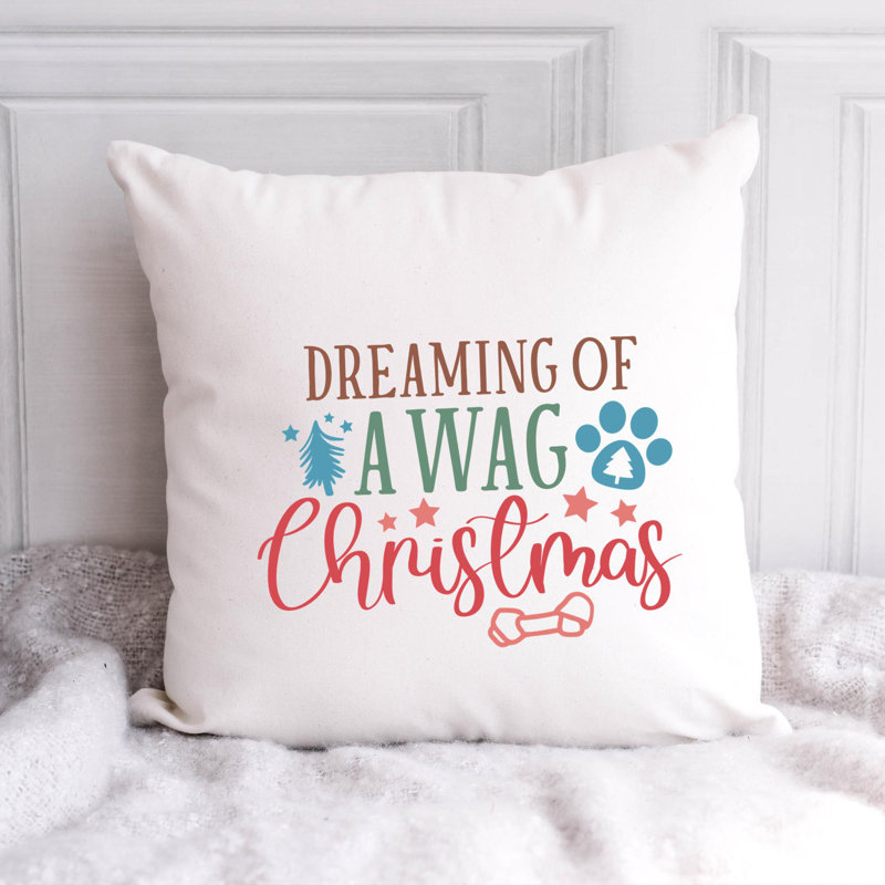 Chien de NoÃ«l - Rembourrage inclus, 18 po x 18 po