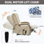 Fauteuil inclinable électrique Power Leatheraire Lift-193008498