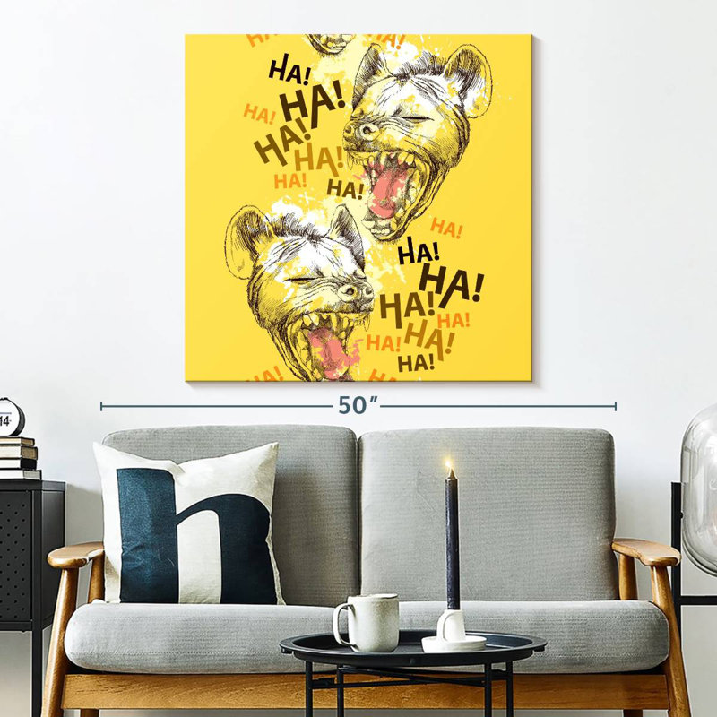 Crowle Laughing Hyenas, 33" H x 33" W