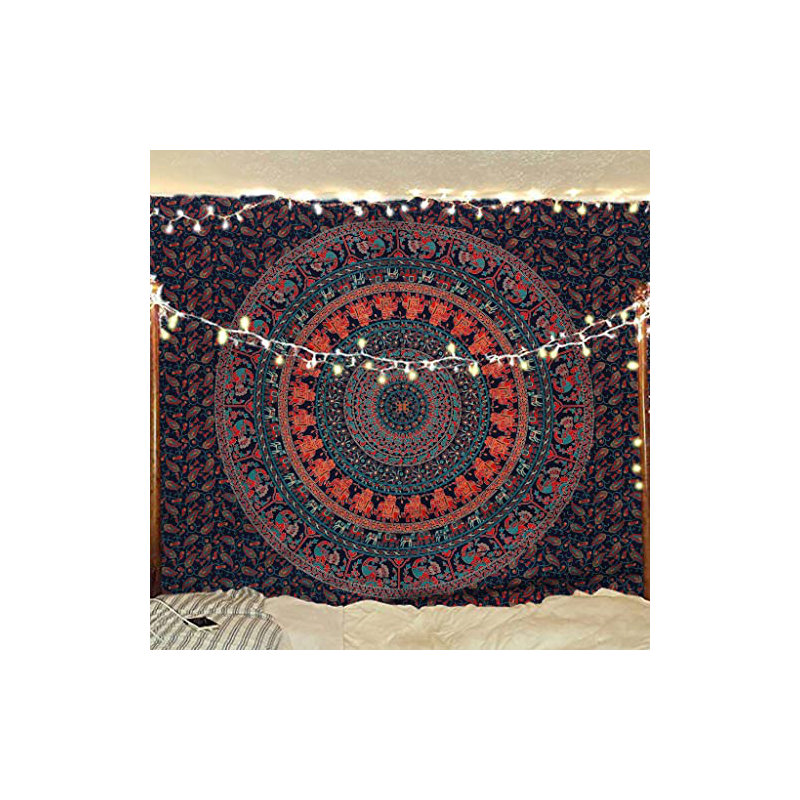 Hand Woven Cotton Tapestry, 60" H x 54" W