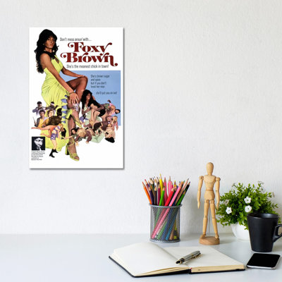 Foxy Brown Film Poster by Radio Days - Print on Canvas