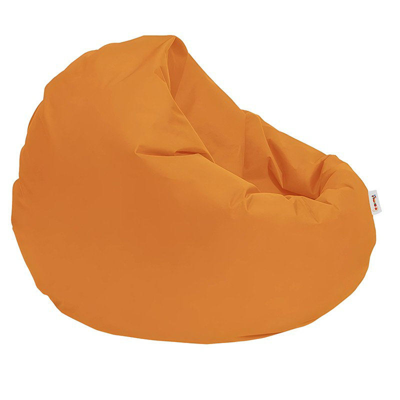 Premium Garden Bean Bag Chair, Orange | 39.4 in Diameter, 39.4 in Tall, 7.9 in Seat Height | 100% Waterproof Polyester, 100% Original Bead Styrofoam Fill | Max Weight Capacity: 440 lbs | Modern Design for Outdoor Relaxation