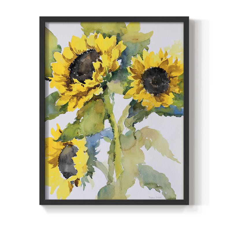 Sun Days III, reproduction encadrée - bois massif, Noir, noir, noir, noir, H 21 po x l 17 po