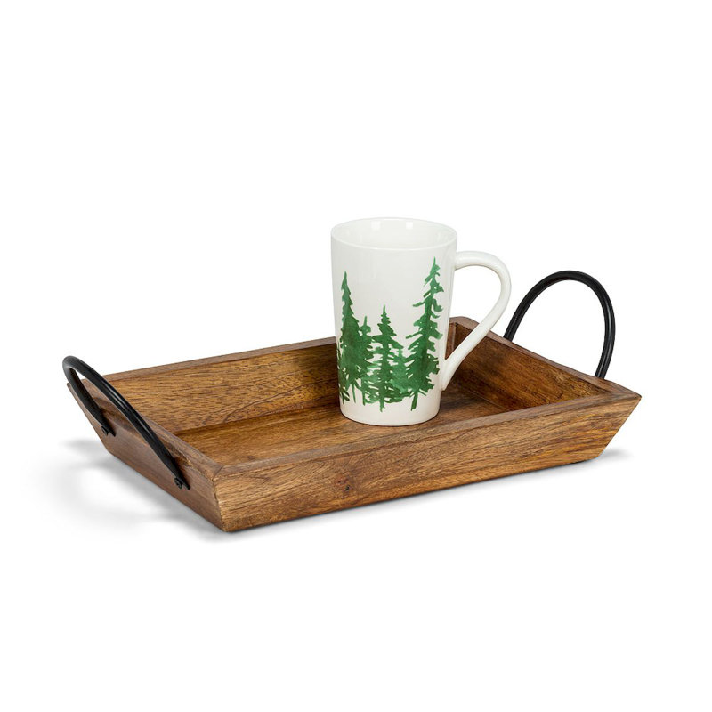 Lamberton Wood Tray, 8" H x 8" W x 14" L