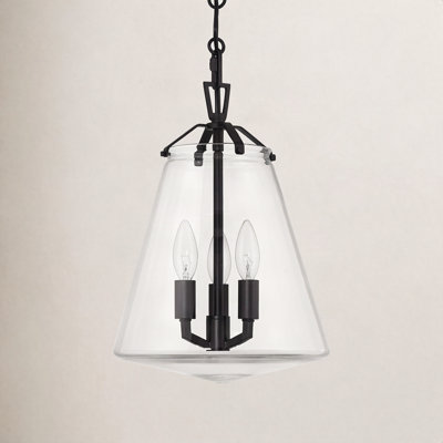 3 - Light Metal Dimmable Bell Chandelier