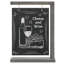 Tabletop Wood Sign Stand Chalkboard