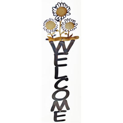 SUN FLOWERS VERTICAL WELCOME