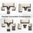 8-Piece Outdoor Patio Furniture Sectional Set-161221888