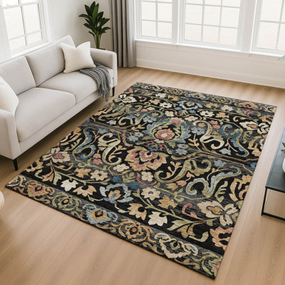 Tapis floral Premium Mayfield AMF2193 lavable à la machine