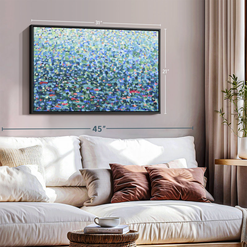 Abstrait «Just Floating On Canvas Print», H 21 po x l 31 po