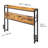 Headboard for Full Size Bed, Adjustable Height Headboard with 2 Shelves Storage, Freestanding Head Board with Charging Station and LED Light for Different Bed Frames, Easy Assembly, Brown-2014110073-2014110075