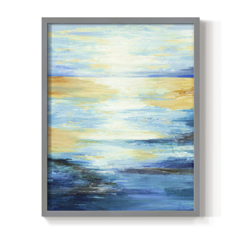 «Far in the Distance», reproduction encadrée - bois massif, H 21 po x l 17 po, Gris