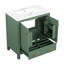 Meuble-lavabo double 60 po - Armoire pratique avec lavabos de rangement pour la décoration-1020861040