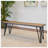 Dorann Medium Density Fiberboard (Mdf),Metal Bench