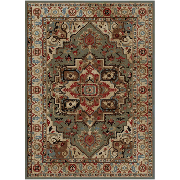 Tapis beige / rouge Heideman