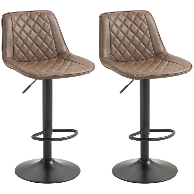 Swivel Counter Stool with Metal Frame