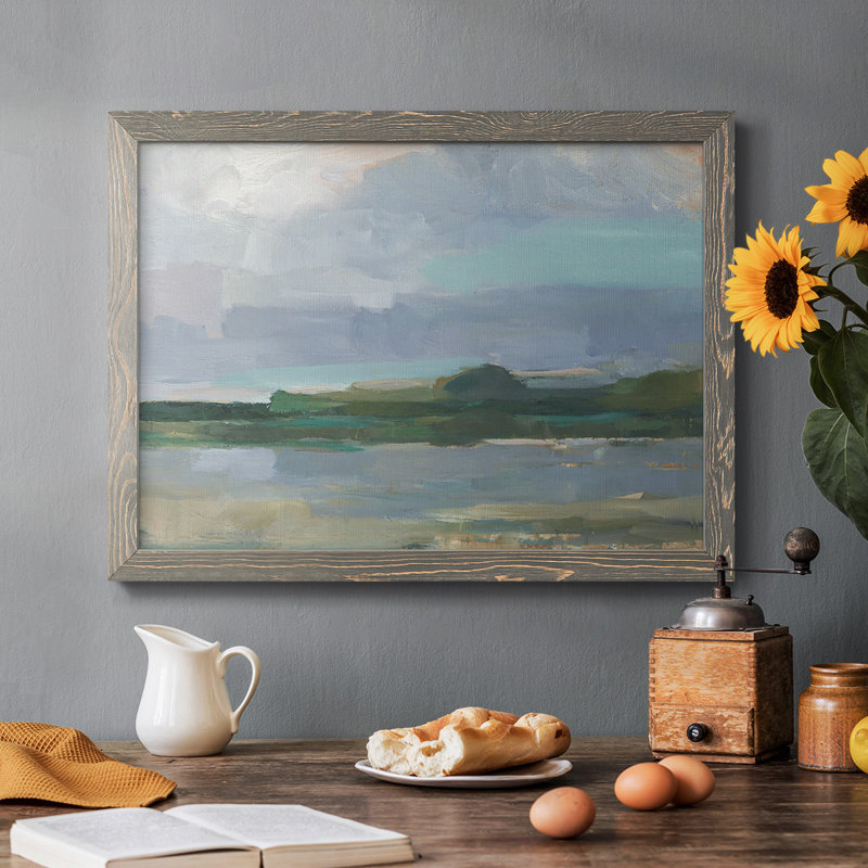 «Twilight Vista Study I», reproduction d'art sur toile simple, Cadre simple gris, H 28 po x l 42 po x P 1,5 po