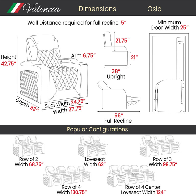 Upholstered Home Theater Seat with Cup Holder, Dark Chocolate 