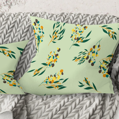 Coussin Bright Modern Eucalyptus Floral