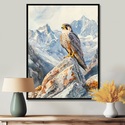 Tuckerton Peregrine Falcon In The Mountains I - Hawk, art mural de salon