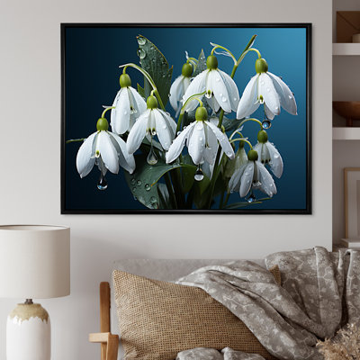 «Winter Snowdrop Flower», photographie sur toile III