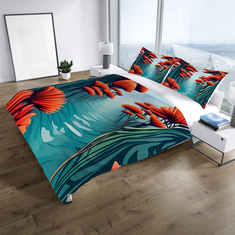 Polyester Duvet Cover, Twin Duvet Cover + 1 Queen Sham