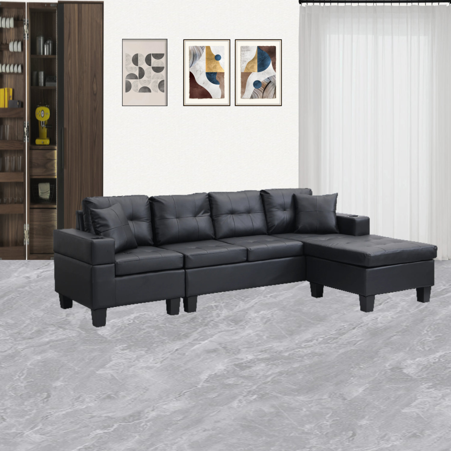 Latitude Run® 2 - Piece Faux Leather Living Room Set | Wayfair