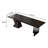78.74"Rectangular black pine writing desk-1979400970
