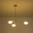 Priella Mid-century Brass Ellipse Glass Chandelier-1001720068-1001720071