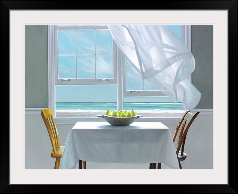 « méditation », impression Karen Hollingsworth, Cadre noir, H 26 po x l 32 po x P 1 po