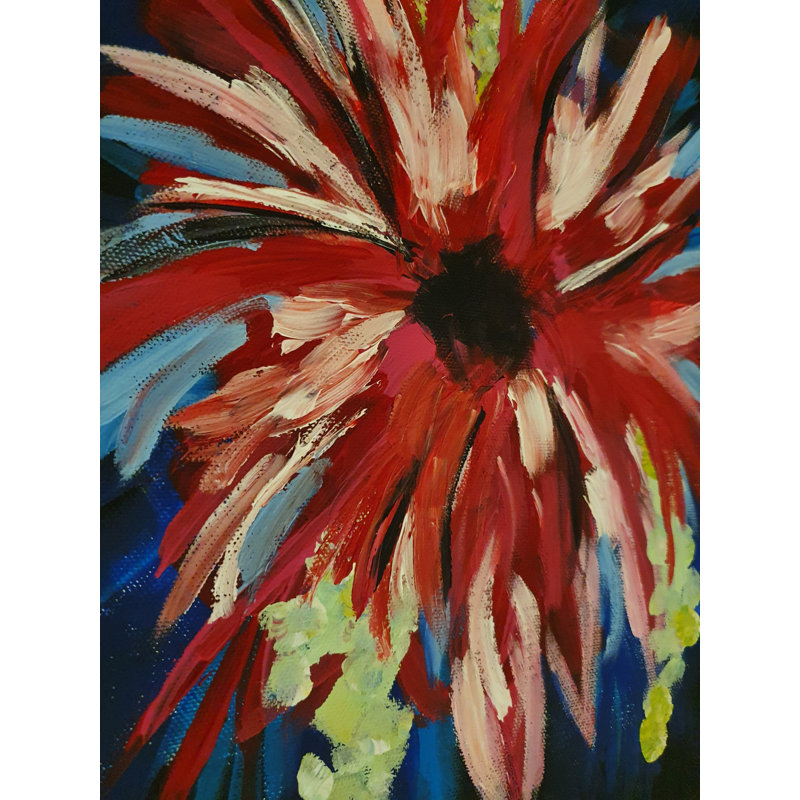 Dahlia - Wrapped Canvas Painting