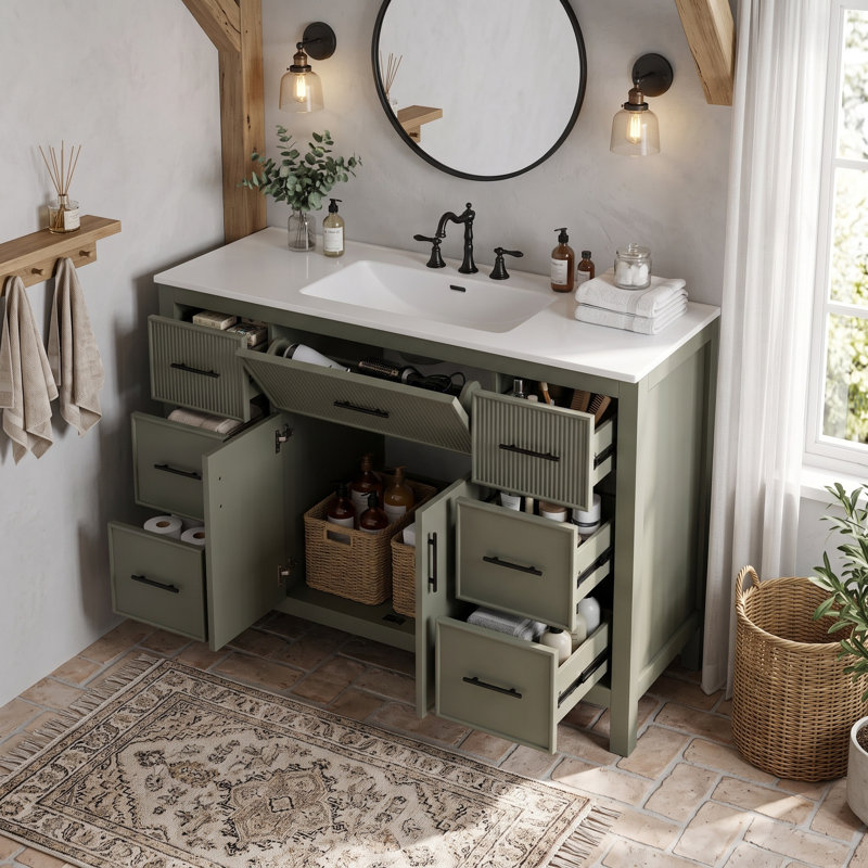 With Resin Top, Sage Green