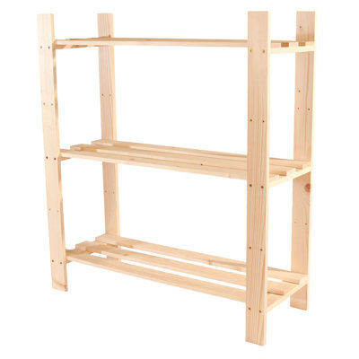 3-Shelf Utility Rack Storage Unit, Pre-sanded
