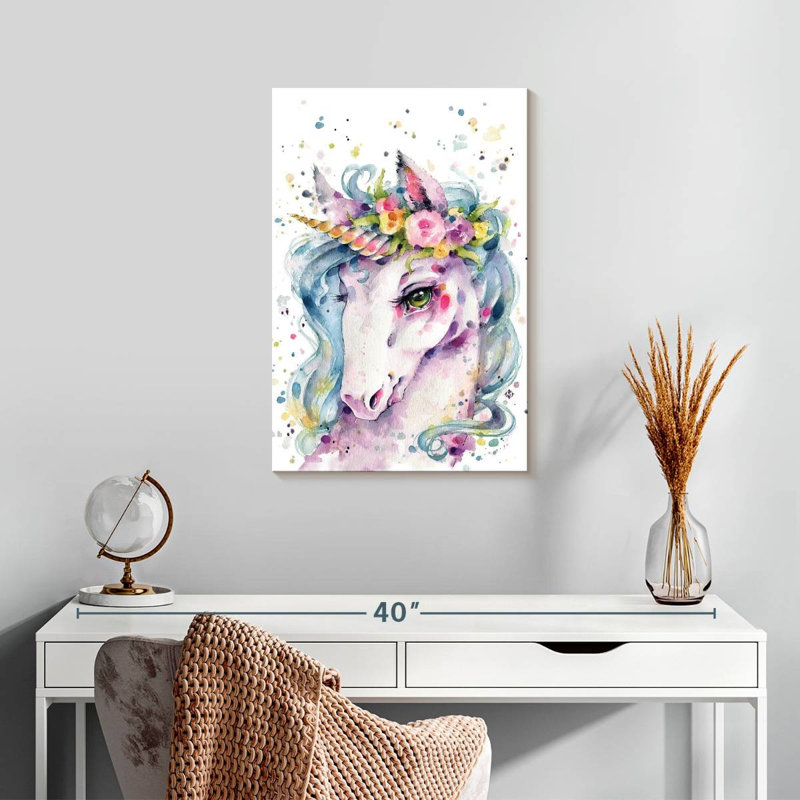 Ashelle, petite licorne, H 24 po x l 16 po
