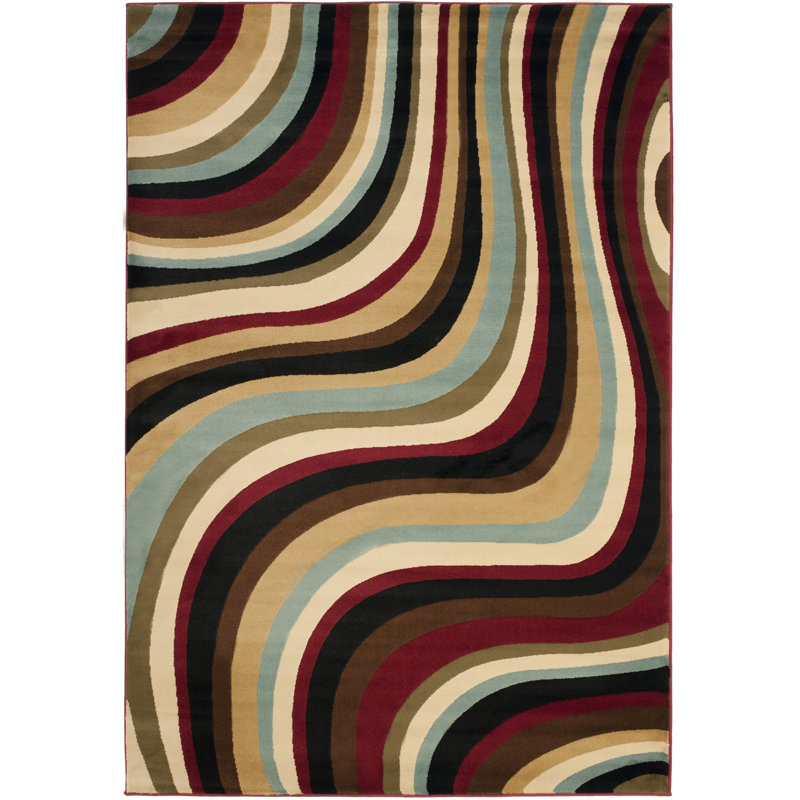 Charis Performance Abstract Rug, Rectangle 6'7" x 9'6"