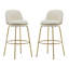 Ensemble de tabourets d'intérieur rembourrés en métal, idéal pour les espaces variés avec des sièges confortables et une fabrication durable-560513748