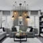 Mulak 5 - Light Black Cluster Pendant