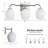 3-light 24''W Dimmable Nickel Wrought Iron Bathroom Vanity Lights with Frosted Milk White Shade-2361195-15387341