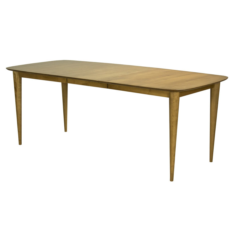 Table de salle à manger en bois massif Couey, H 29 po x L 60 po x l 36 po, Chocolat