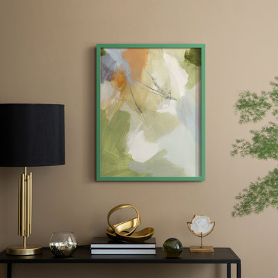 Verdure III, reproduction encadrée - bois massif