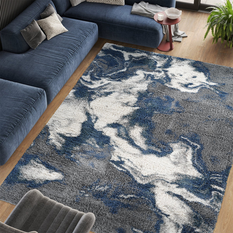 Aizlee Performance Abstract Indoor Rug, Rectangle 7'10" x 10'