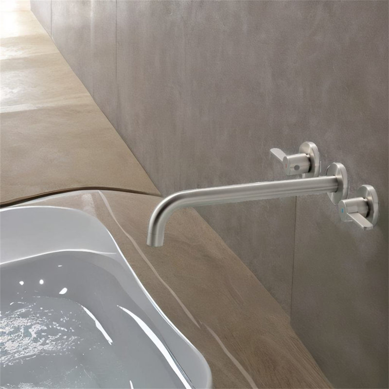 Robinet de baignoire 2 poignées, Nickel