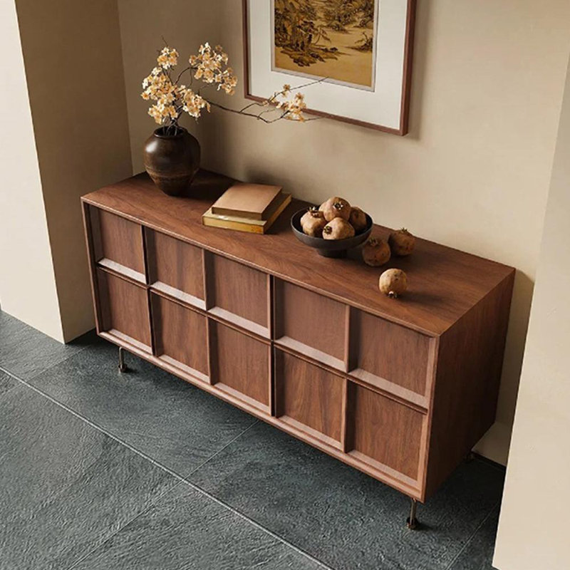 Armoire d'entrée Mid-Century, H 31,5 po x l 63 po x P 15,7 po