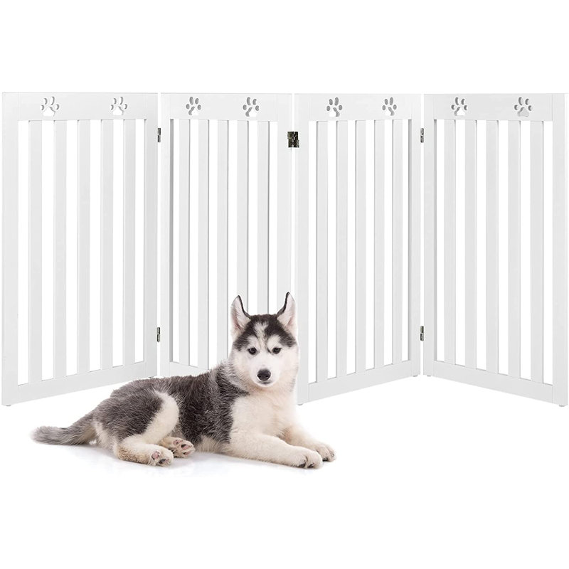 Lysette Wood Free Standing Pet Gate